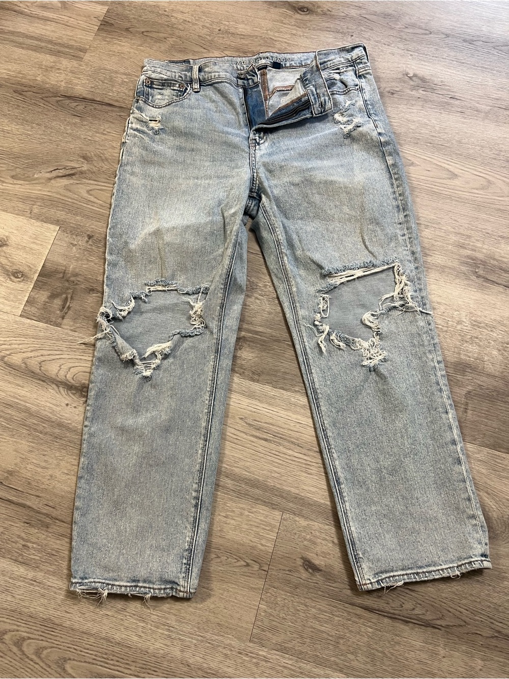 AE Super High Rise Ankle Straight size 14
